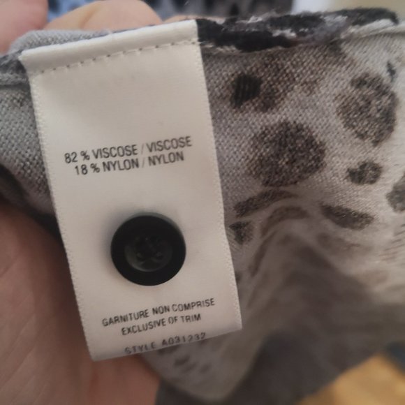 2/$40 Chic by Jacob leopard print sweater / cardigan - Picture 4 of 9